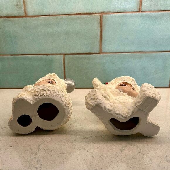 Christmas Eskimo Children Figurine Size 7" Playing In Snow Home Decor Set Of 2 - Picture 11 of 11